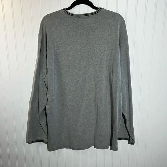 VTG Polo Ralph Lauren Football Sweater Mens X-Large Gray/Green Pullover V-Neck - Picture 7 of 10